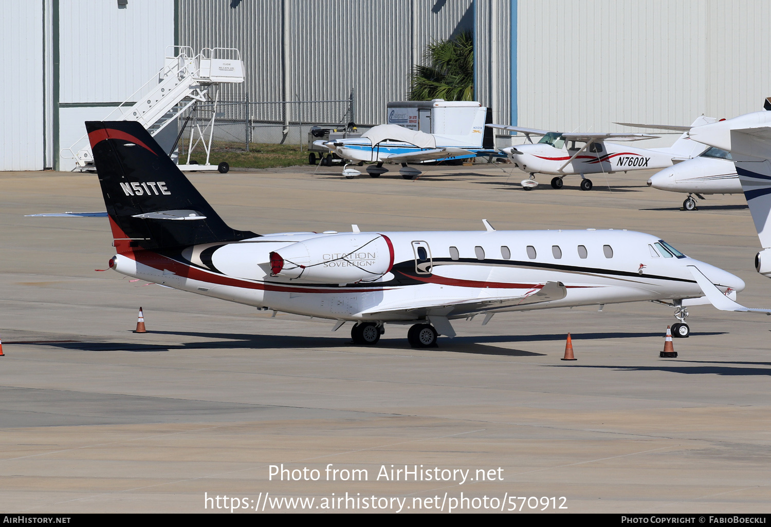 Aircraft Photo of N51TE | Cessna 680 Citation Sovereign+ | AirHistory.net #570912