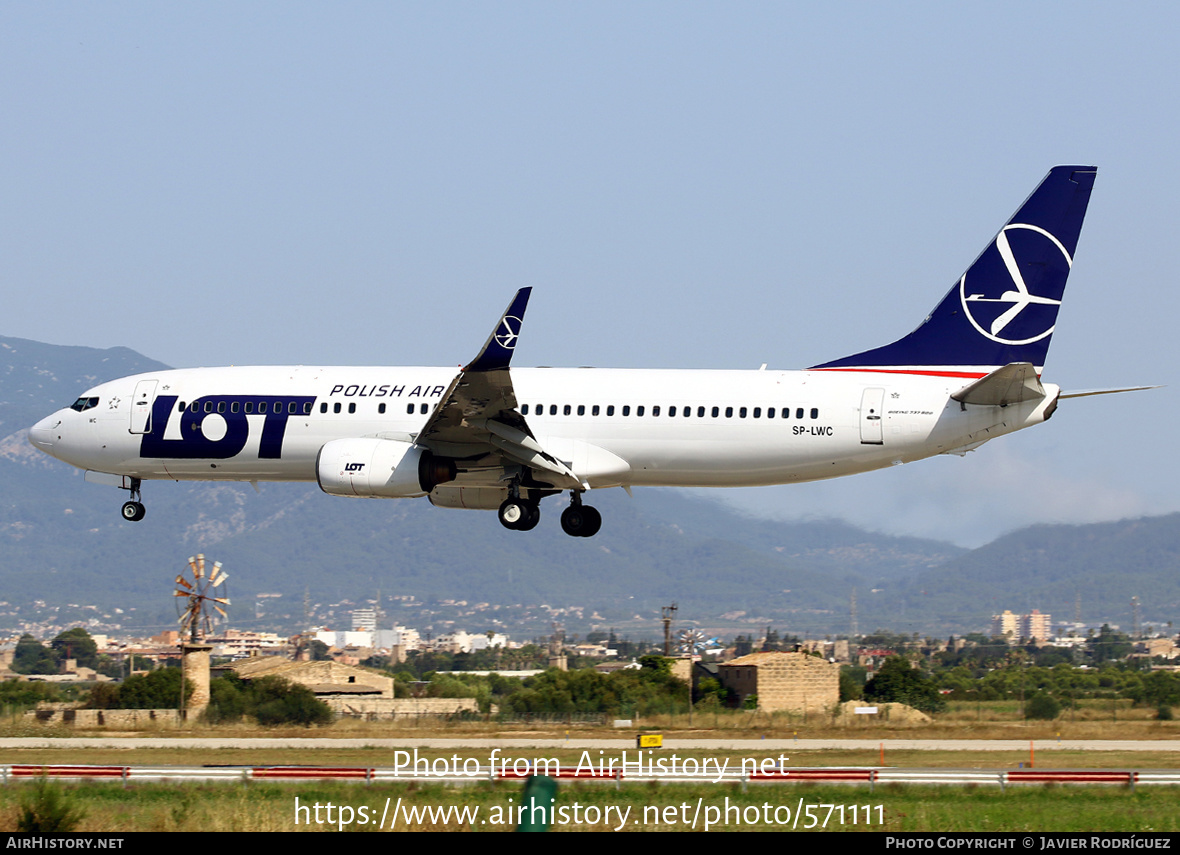 Aircraft Photo of SP-LWC | Boeing 737-89P | LOT Polish Airlines - Polskie Linie Lotnicze | AirHistory.net #571111