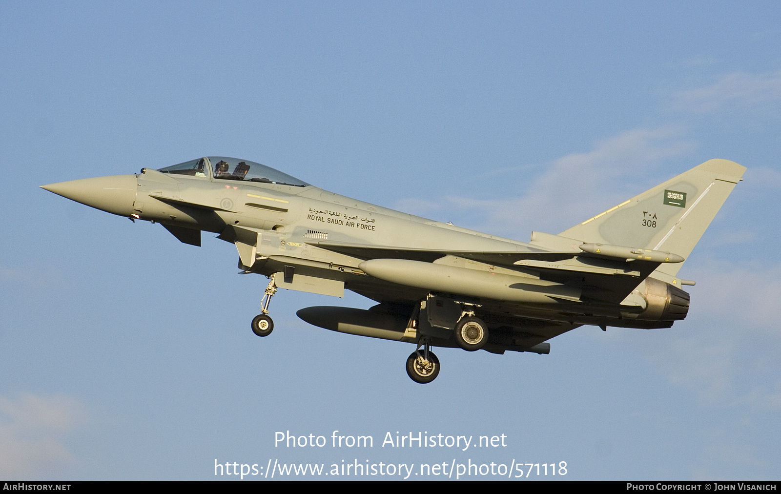 Aircraft Photo of 308 / ZK076 | Eurofighter EF-2000 Typhoon F2 | Saudi Arabia - Air Force | AirHistory.net #571118