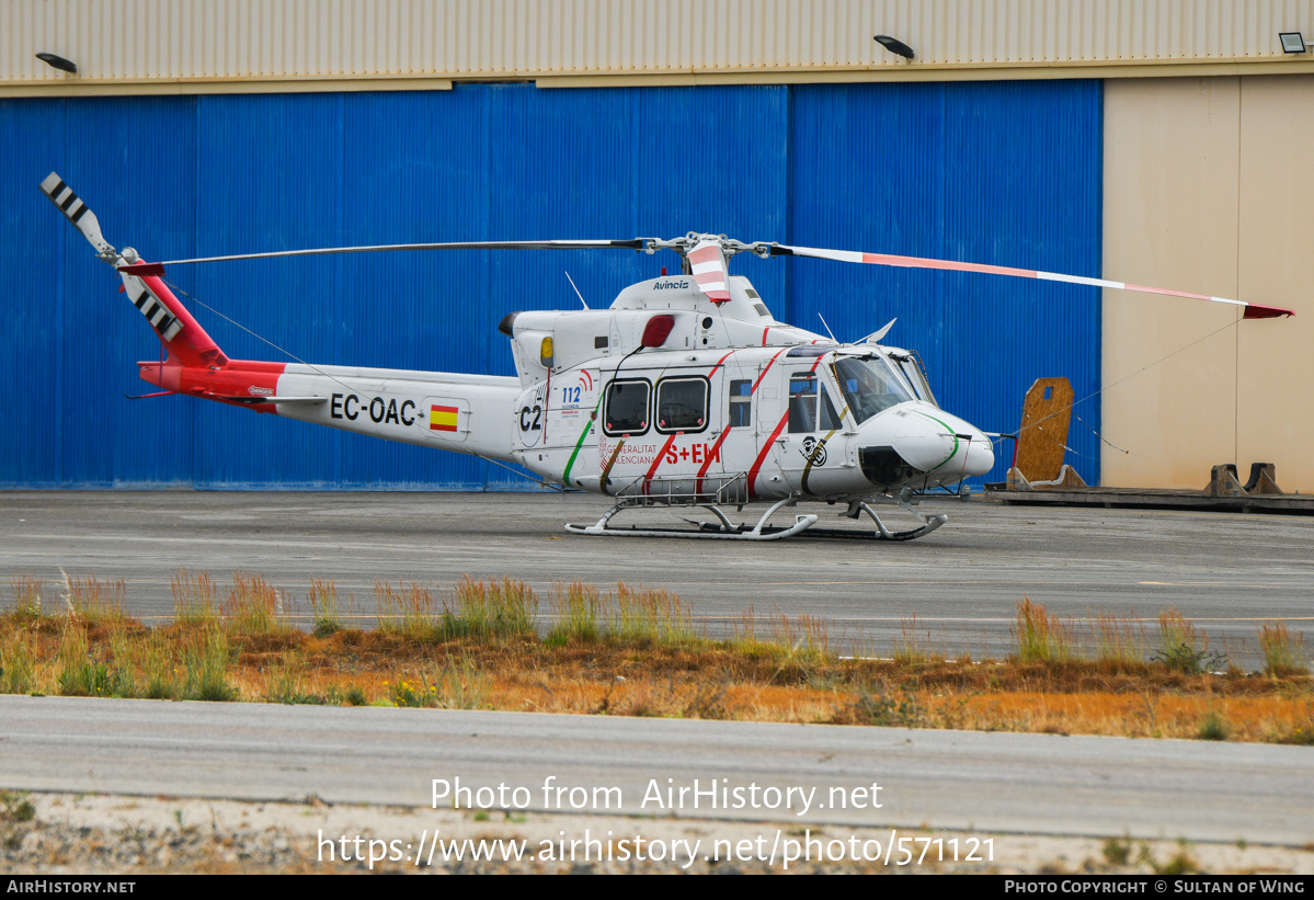 Aircraft Photo of EC-OAC | Bell 412HP | Avincis | AirHistory.net #571121