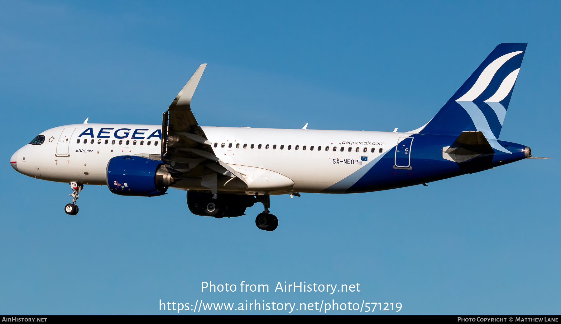 Aircraft Photo of SX-NEO | Airbus A320-271N | Aegean Airlines | AirHistory.net #571219