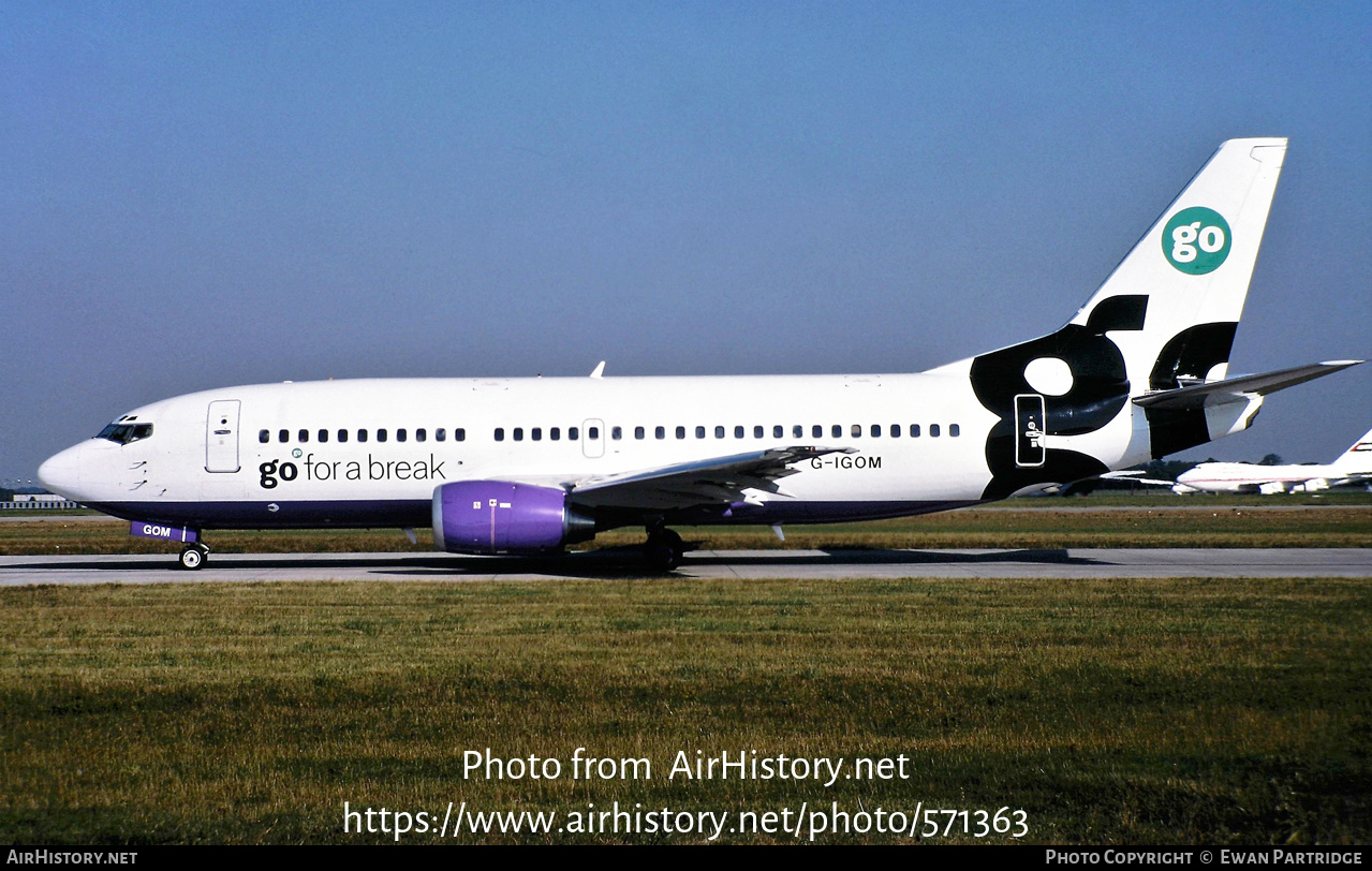 Aircraft Photo of G-IGOM | Boeing 737-36N | Go Fly | AirHistory.net #571363