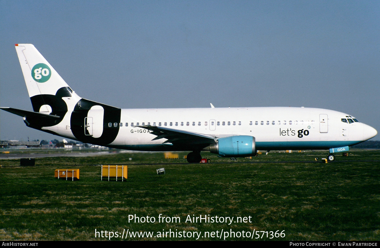 Aircraft Photo of G-IGOA | Boeing 737-3Y0 | Go Fly | AirHistory.net #571366