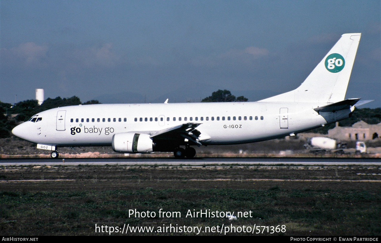 Aircraft Photo of G-IGOZ | Boeing 737-3Q8 | Go Fly | AirHistory.net #571368