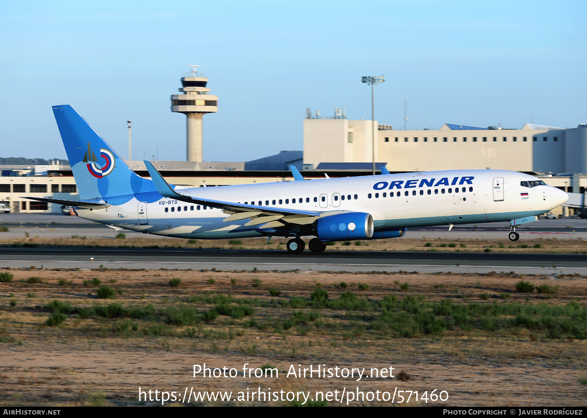 Aircraft Photo of VQ-BTS | Boeing 737-8FZ | Orenair | AirHistory.net #571460