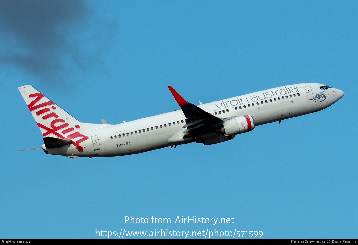 Aircraft Photo of VH-VOK | Boeing 737-8FE | Virgin Australia Airlines | AirHistory.net #571599