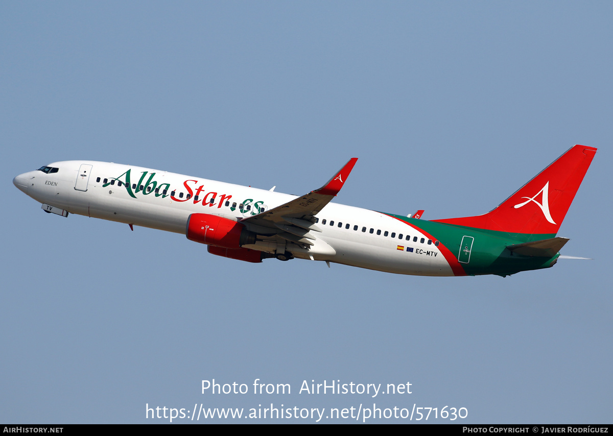 Aircraft Photo of EC-MTV | Boeing 737-8K5 | AlbaStar | AirHistory.net #571630