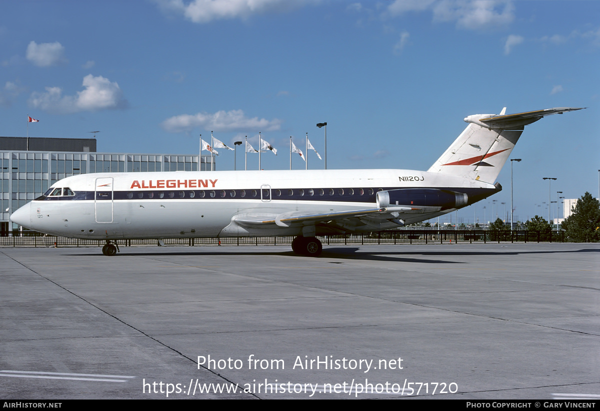 Aircraft Photo of N1120J | BAC 111-204AF One-Eleven | Allegheny Airlines | AirHistory.net #571720