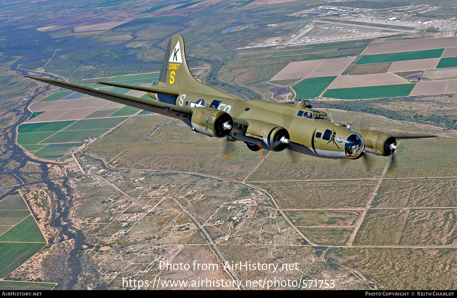 Aircraft Photo of N3701G / 23167 | Boeing B-17G Flying Fortress | USA - Air Force | AirHistory.net #571753