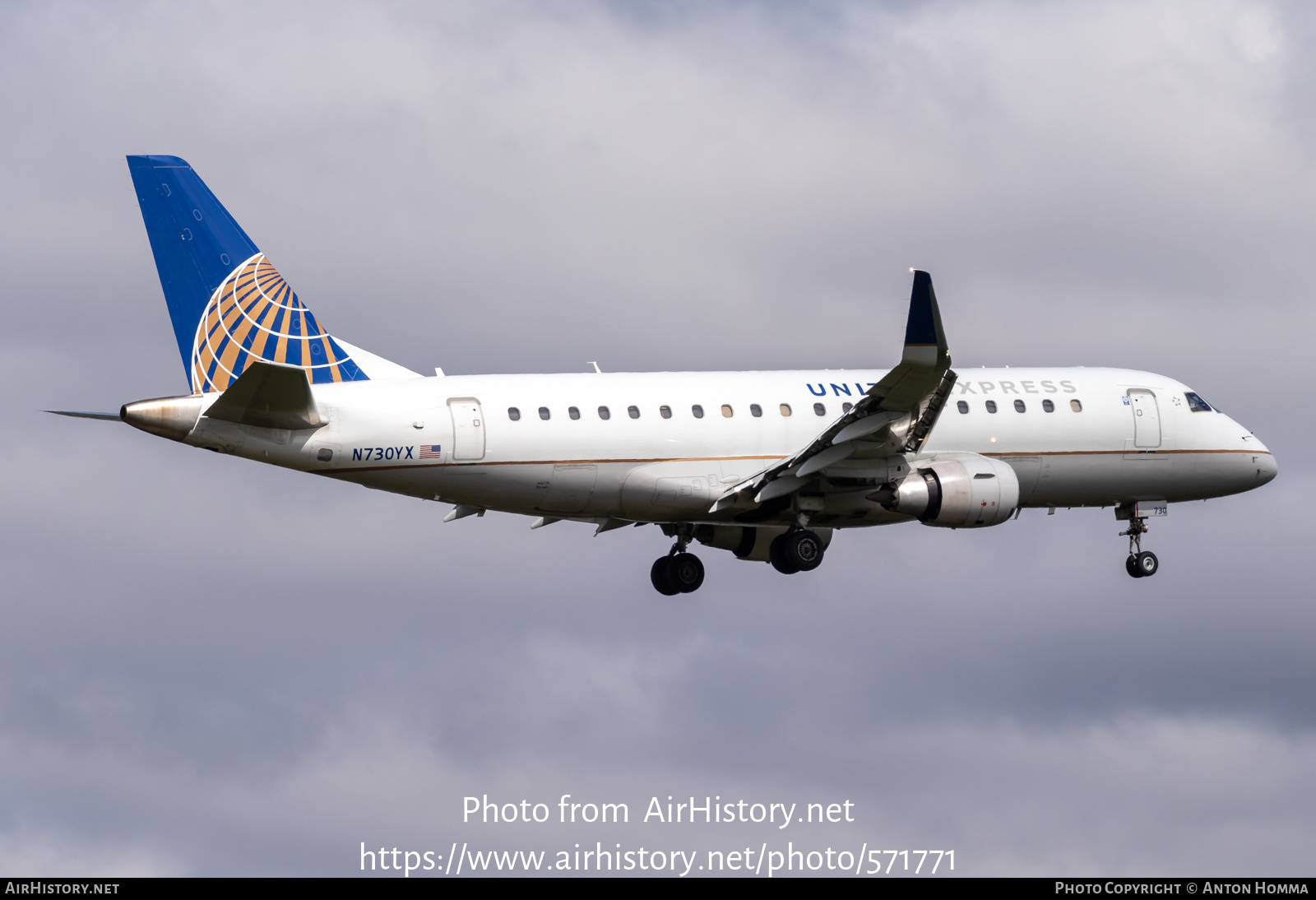 Aircraft Photo of N730YX | Embraer 175LR (ERJ-170-200LR) | United Express | AirHistory.net #571771