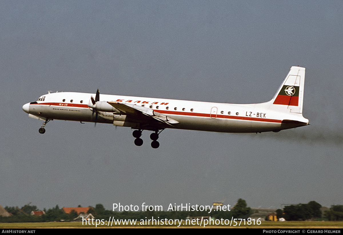 Aircraft Photo of LZ-BEK | Ilyushin Il-18V | Balkan - Bulgarian Airlines | AirHistory.net #571816