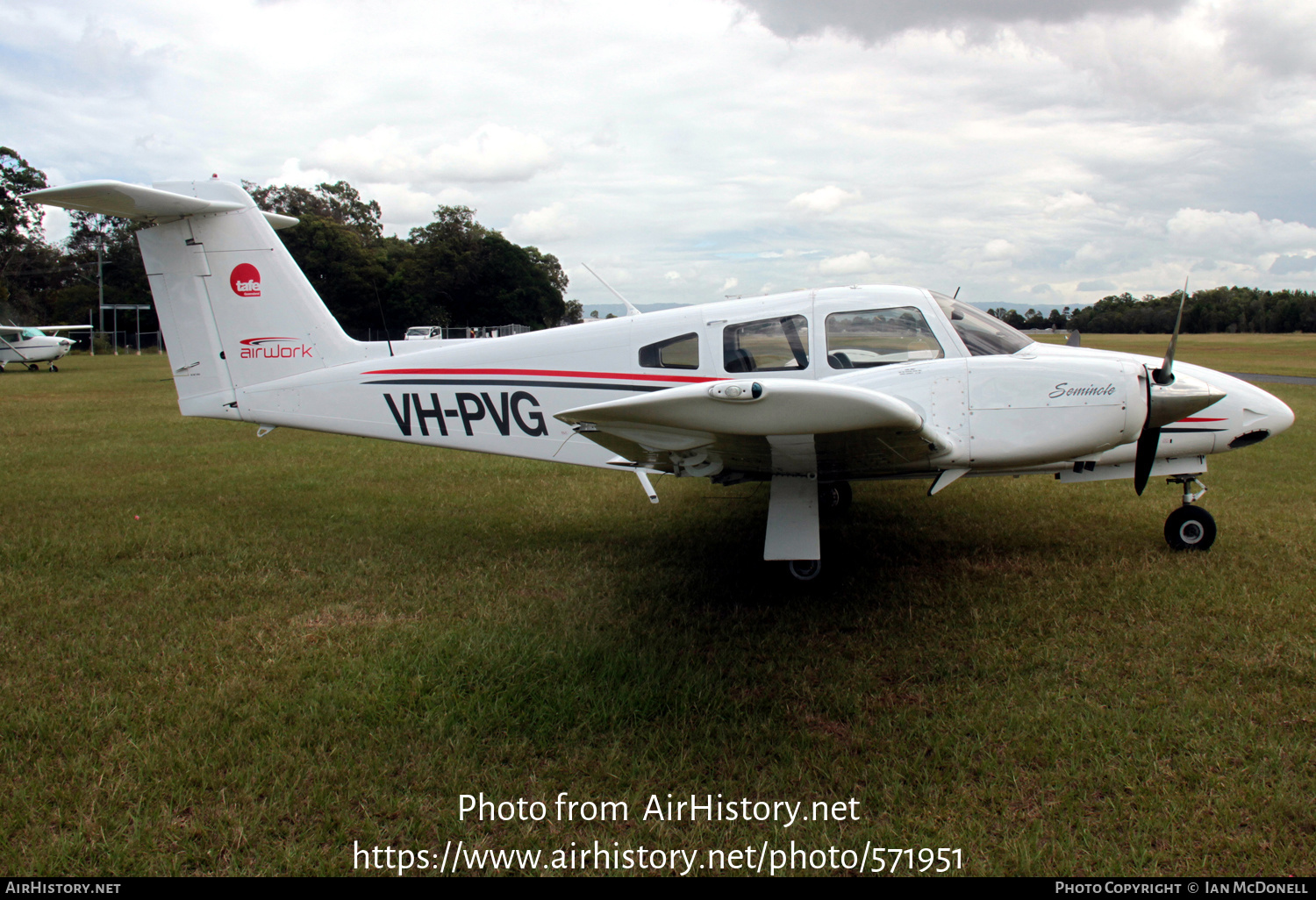 Aircraft Photo of VH-PVG | Piper PA-44-180 Seminole | Airwork Aviation | AirHistory.net #571951