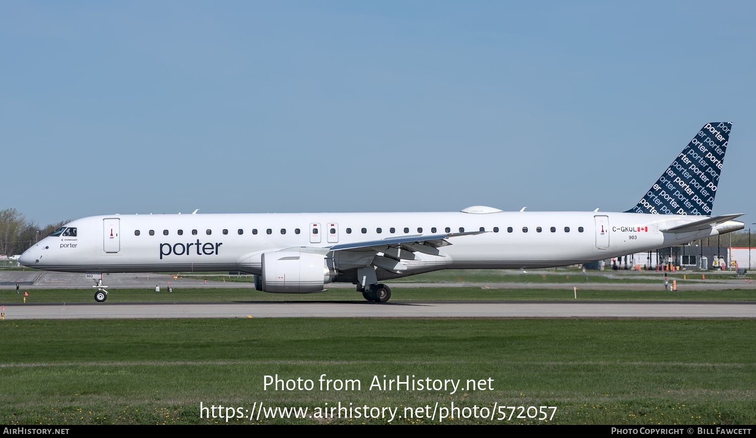 Aircraft Photo of C-GKQL | Embraer 195-E2 (ERJ-190-400) | Porter Airlines | AirHistory.net #572057