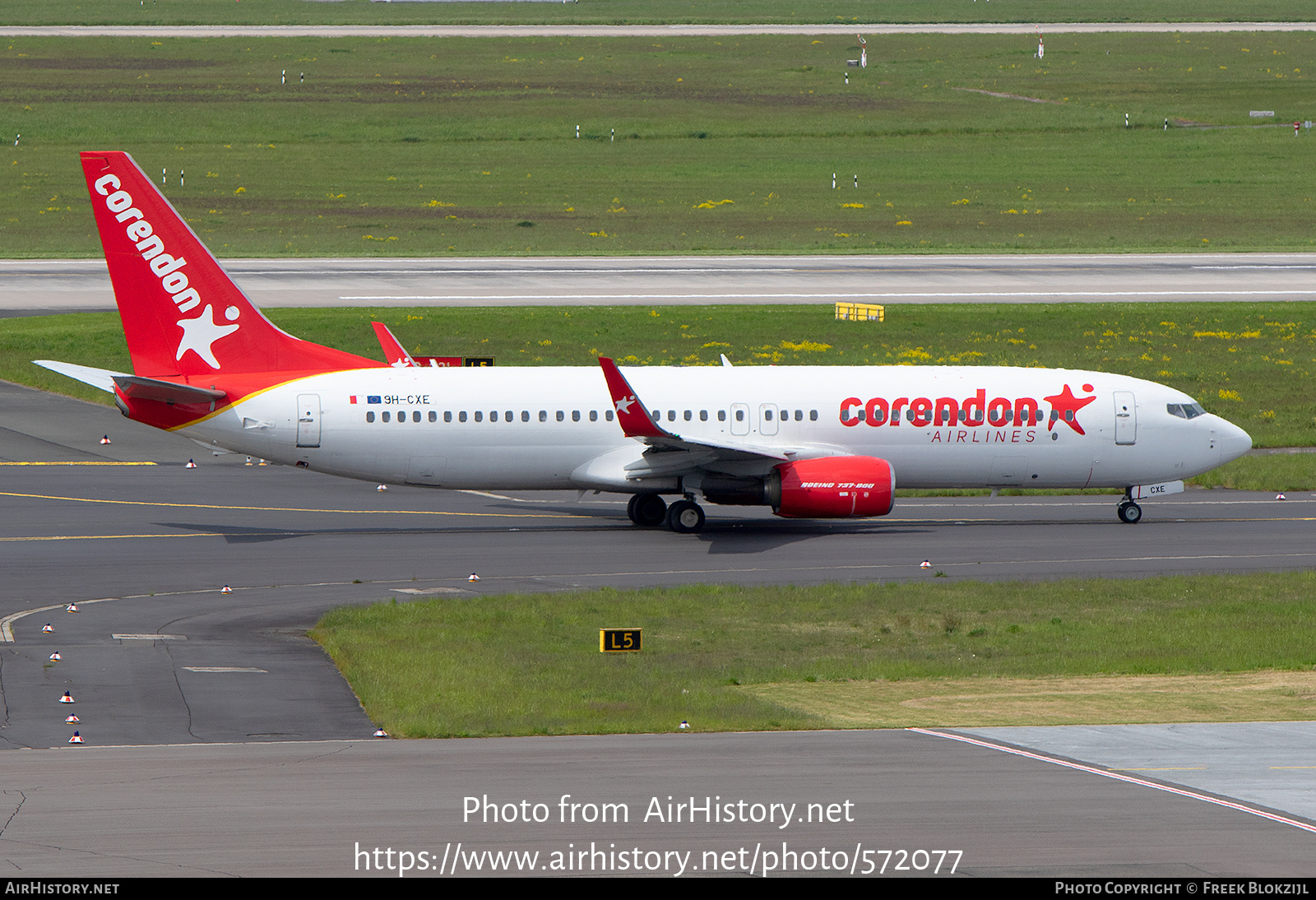 Aircraft Photo of 9H-CXE | Boeing 737-800 | Corendon Airlines | AirHistory.net #572077