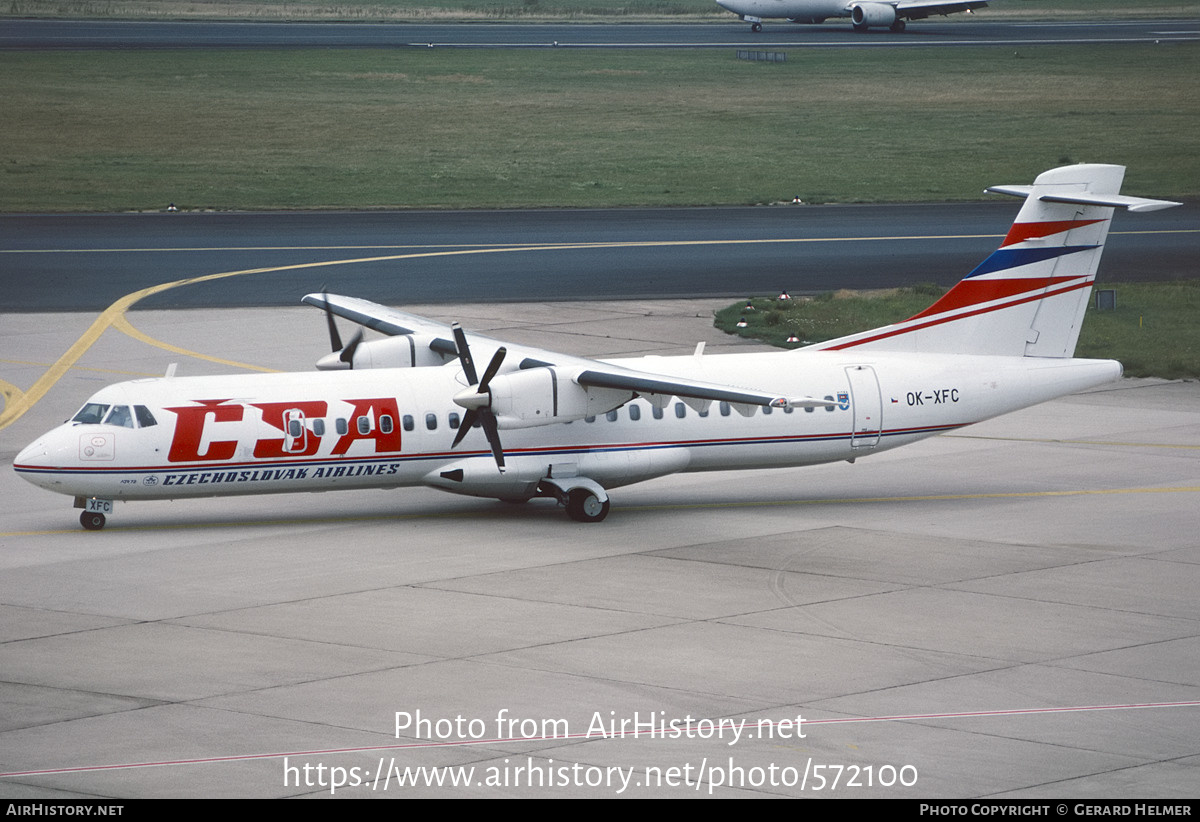 Aircraft Photo of OK-XFC | ATR ATR-72-202 | ČSA - Československé Aerolinie - Czechoslovak Airlines | AirHistory.net #572100