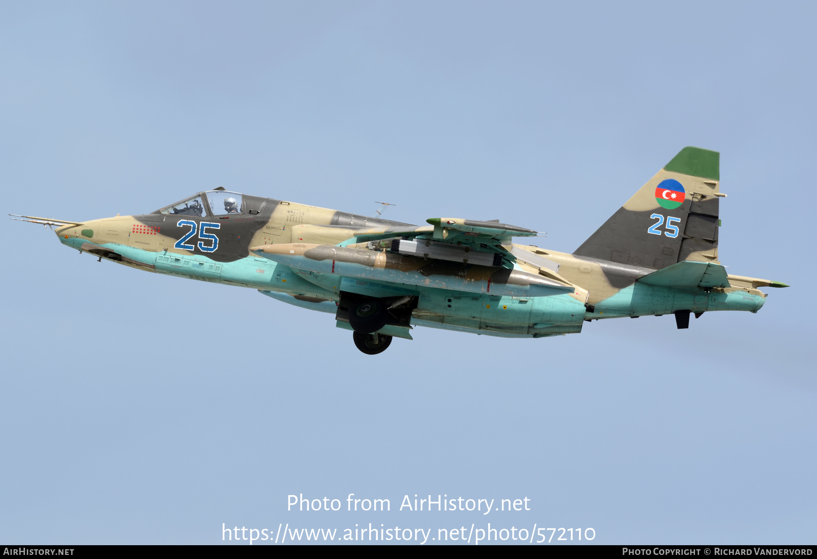 Aircraft Photo of 25 blue | Sukhoi Su-25BM | Azerbaijan - Air Force | AirHistory.net #572110