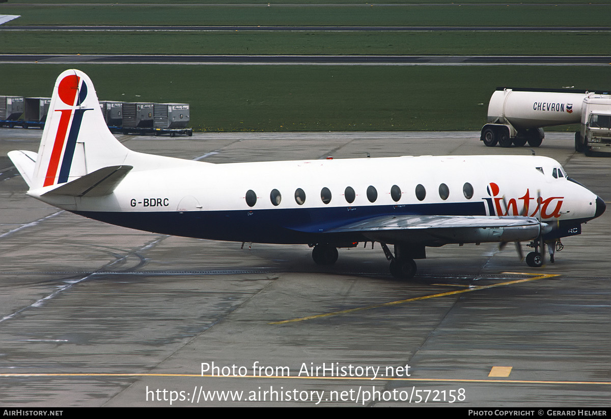 Aircraft Photo of G-BDRC | Vickers 724 Viscount | Intra Airways | AirHistory.net #572158