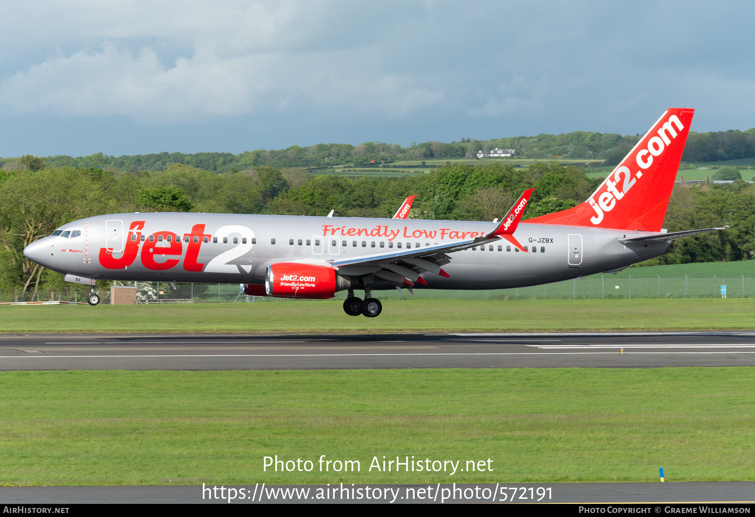 Aircraft Photo of G-JZBX | Boeing 737-8HX | Jet2 | AirHistory.net #572191