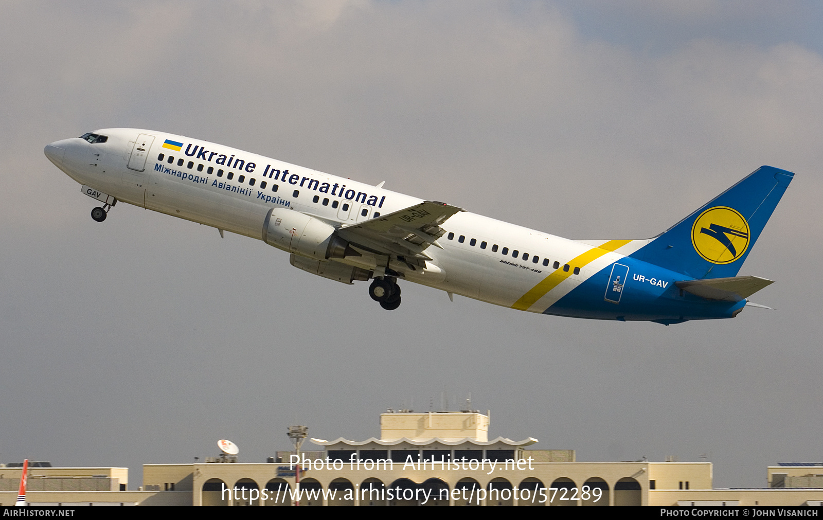 Aircraft Photo of UR-GAV | Boeing 737-4C9 | Ukraine International Airlines | AirHistory.net #572289