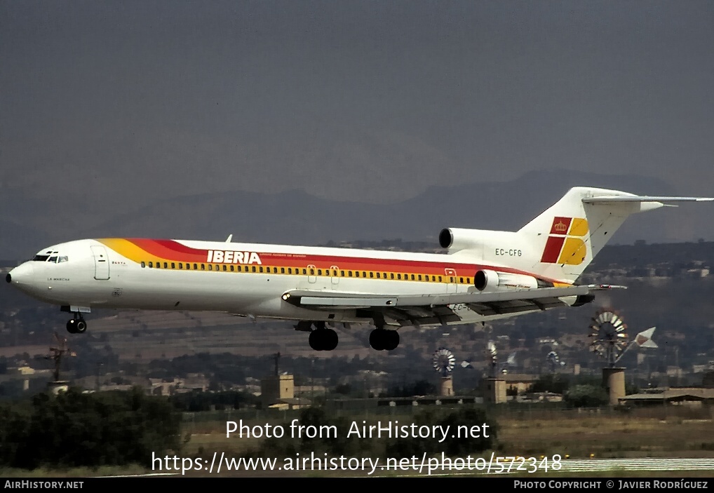 Aircraft Photo of EC-CFG | Boeing 727-256/Adv | Iberia | AirHistory.net #572348