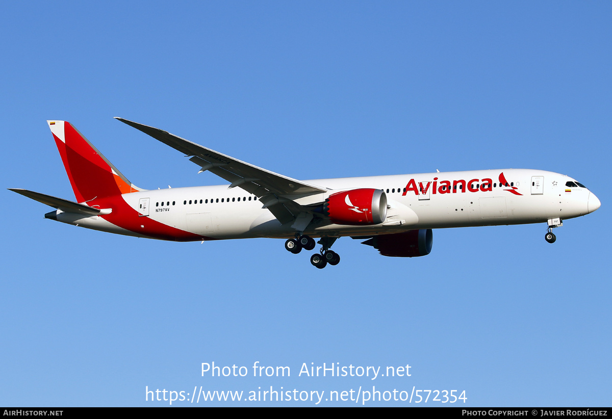 Aircraft Photo of N797AV | Boeing 787-9 Dreamliner | Avianca | AirHistory.net #572354