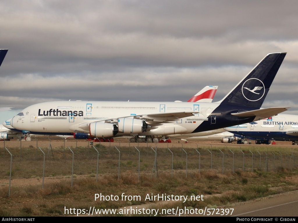 Aircraft Photo of D-AIMB | Airbus A380-841 | Lufthansa | AirHistory.net #572397