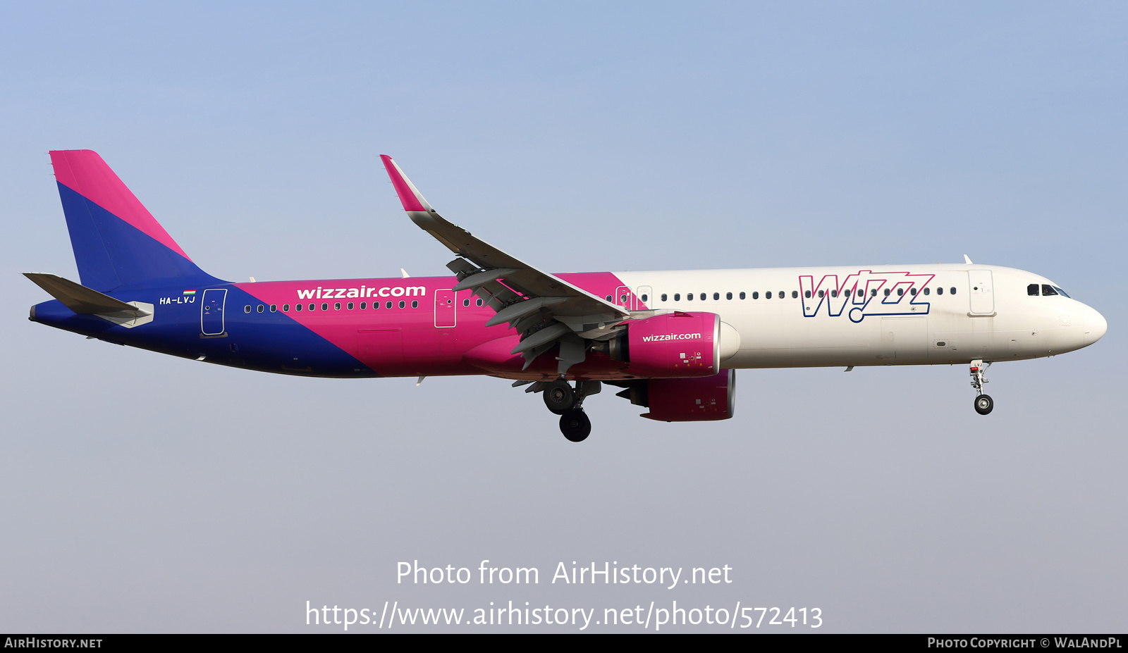 Aircraft Photo of HA-LVJ | Airbus A321-271NX | Wizz Air | AirHistory.net #572413