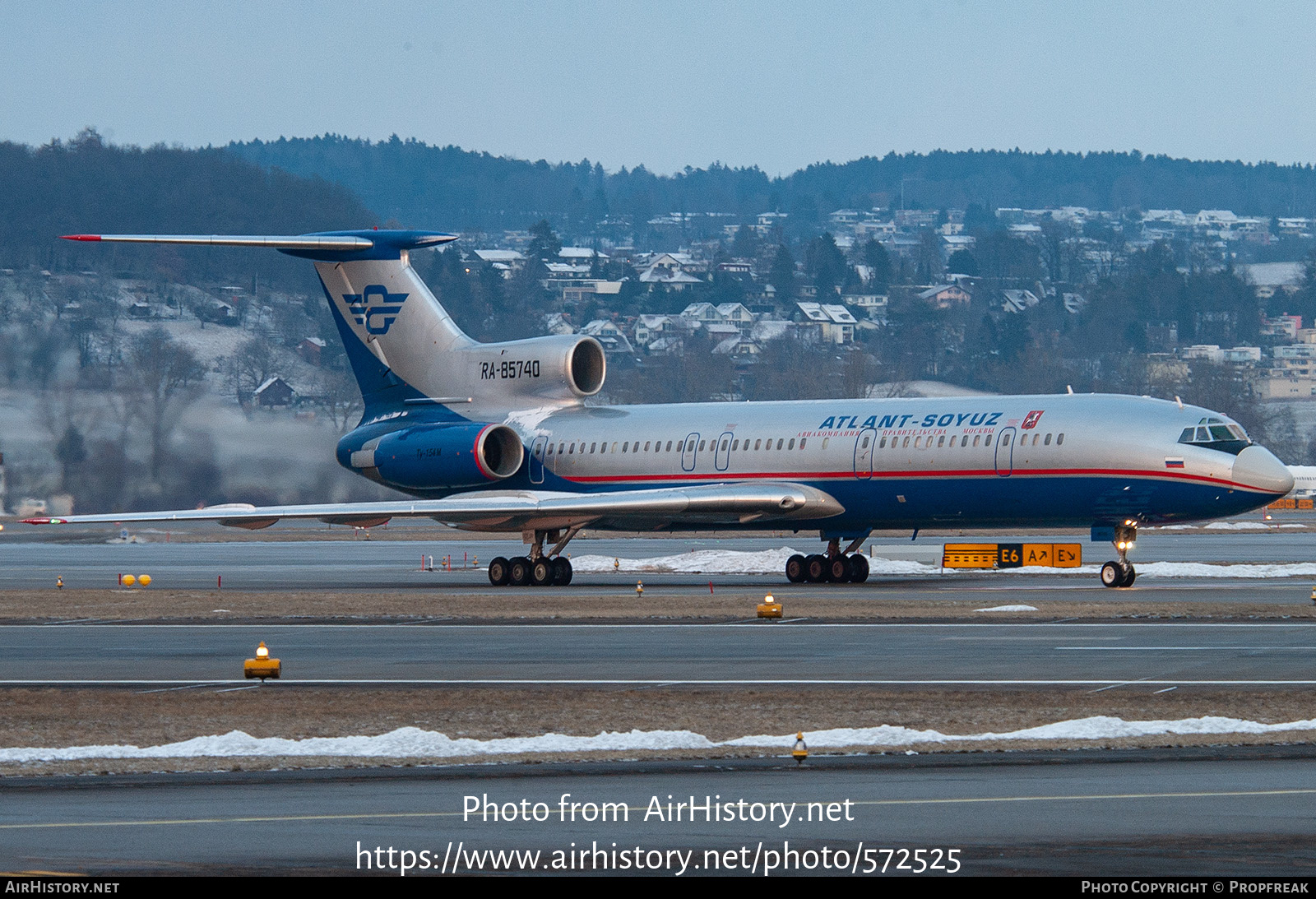 Aircraft Photo of RA-85740 | Tupolev Tu-154M | Atlant-Soyuz Airlines | AirHistory.net #572525