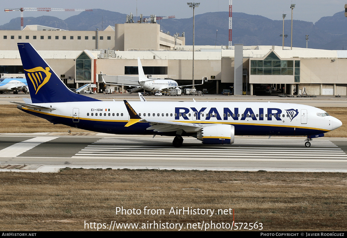 Aircraft Photo of EI-IGW | Boeing 737-8200 Max 200 | Ryanair | AirHistory.net #572563