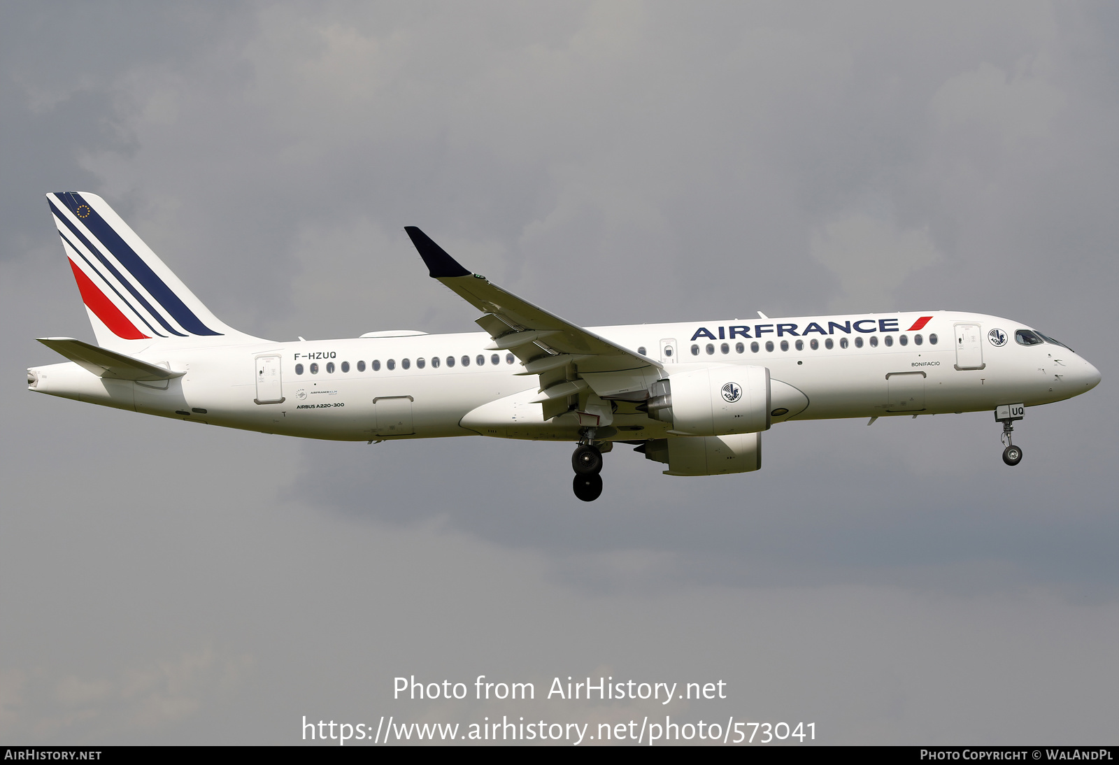 Aircraft Photo of F-HZUQ | Airbus A220-371 (BD-500-1A11) | Air France | AirHistory.net #573041