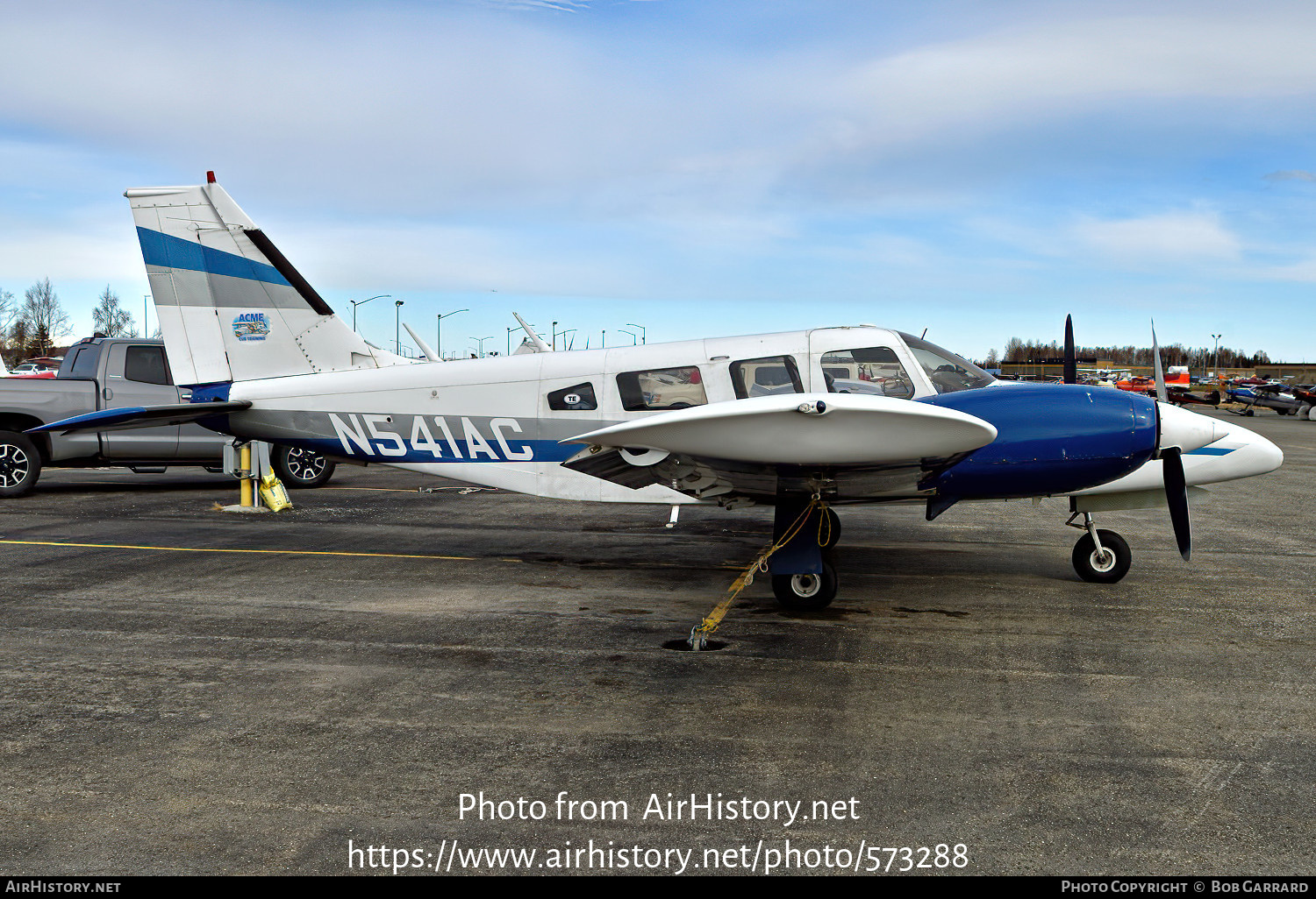 Aircraft Photo of N541AC | Piper PA-34-200T Seneca II | ACME Cub Training | AirHistory.net #573288