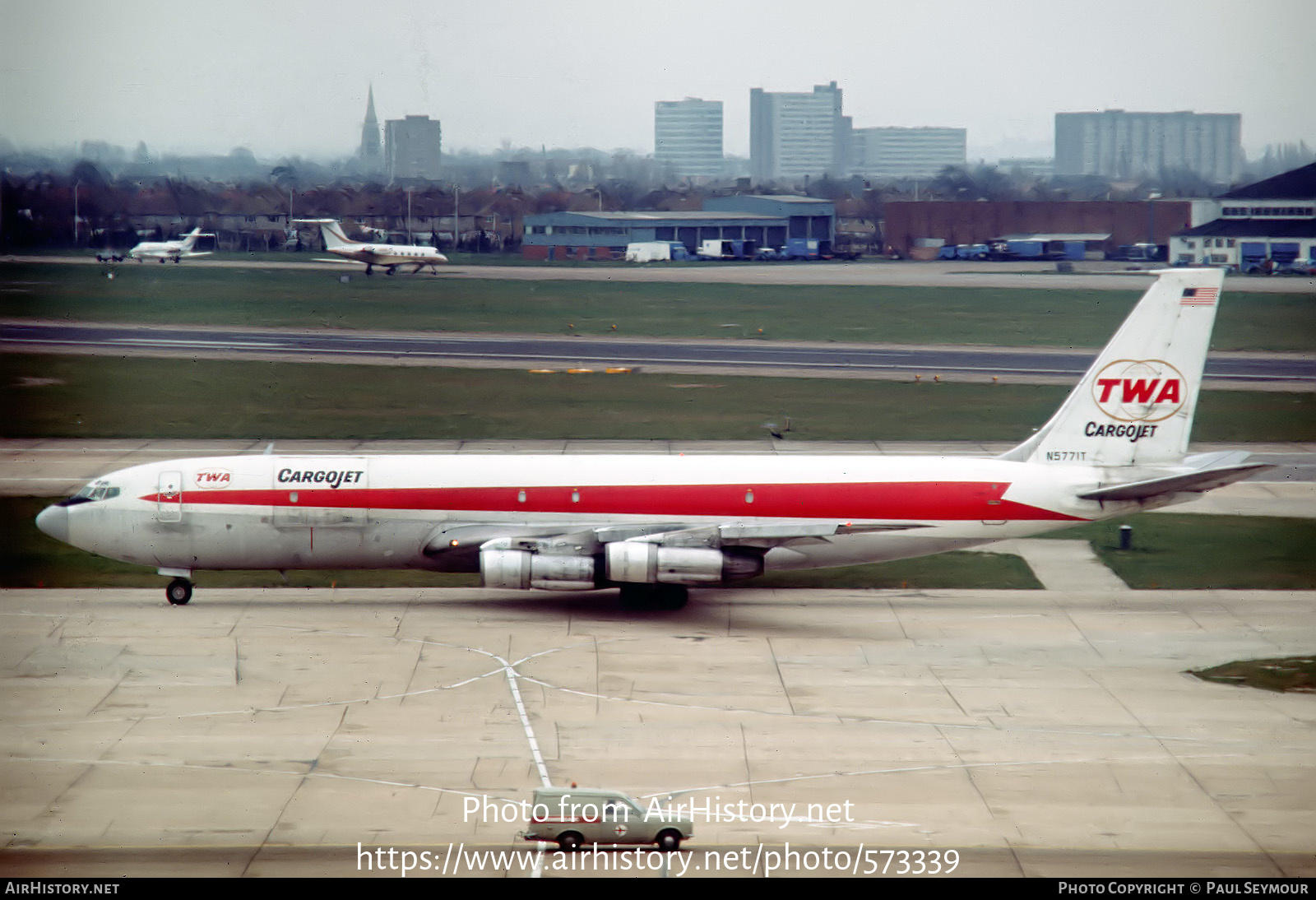 Aircraft Photo of N5771T | Boeing 707-331C | Trans World Airlines - TWA Cargojet | AirHistory.net #573339