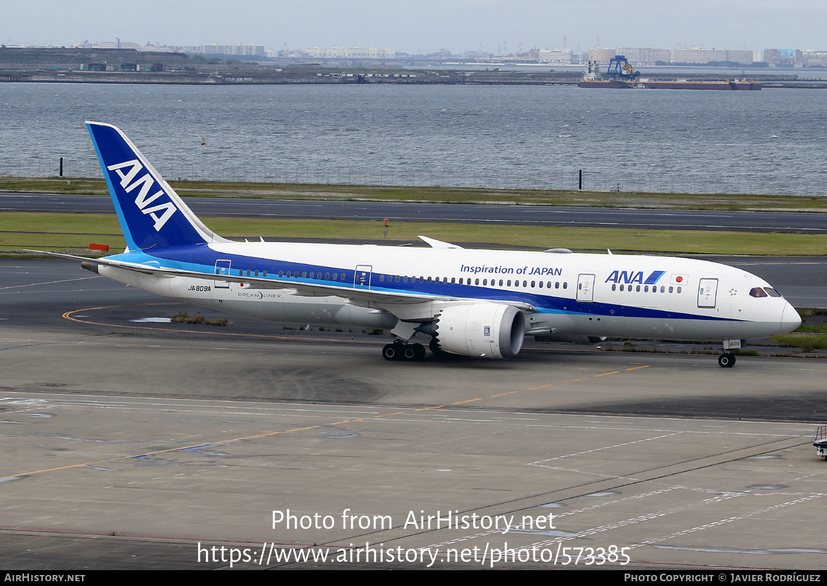 Aircraft Photo of JA809A | Boeing 787-8 Dreamliner | All Nippon Airways - ANA | AirHistory.net #573385