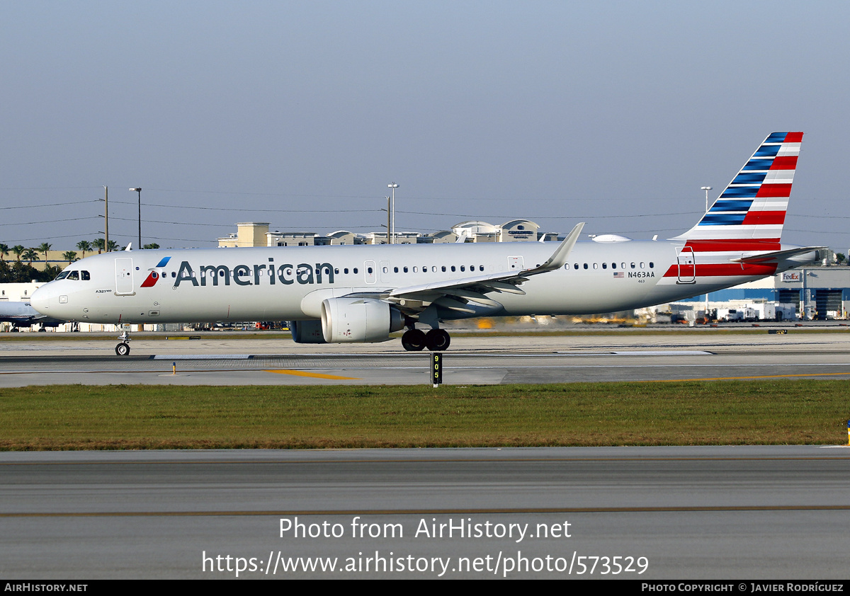 Aircraft Photo of N463AA | Airbus A321-253NX | American Airlines | AirHistory.net #573529