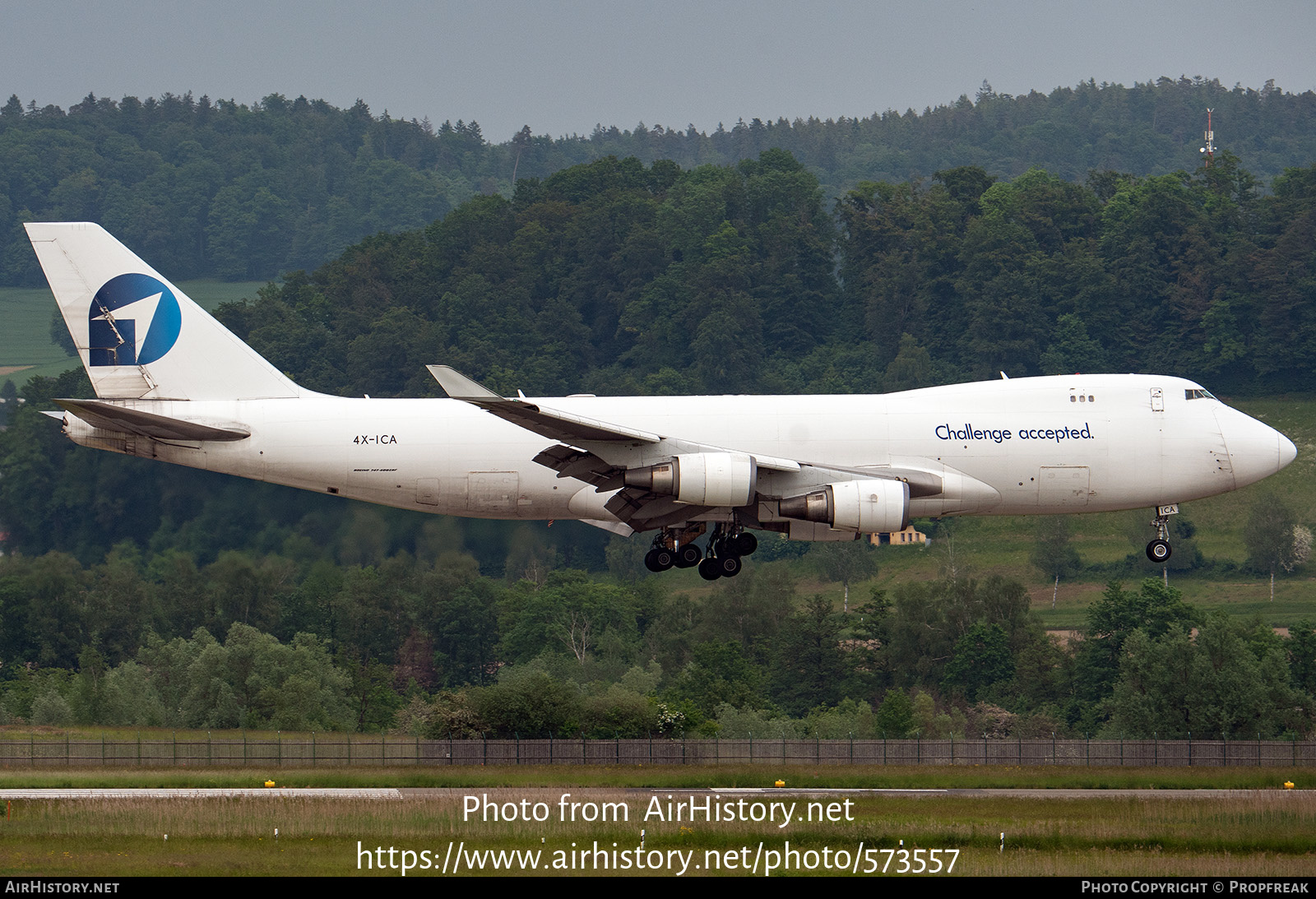 Aircraft Photo of 4X-ICA | Boeing 747-4EVF/ER/SCD | Challenge Airlines | AirHistory.net #573557