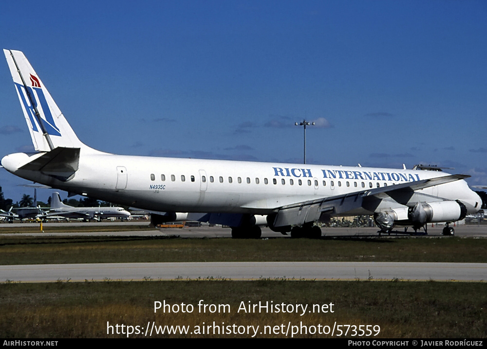 Aircraft Photo of N4935C | McDonnell Douglas DC-8-63 | Rich International Airways | AirHistory.net #573559