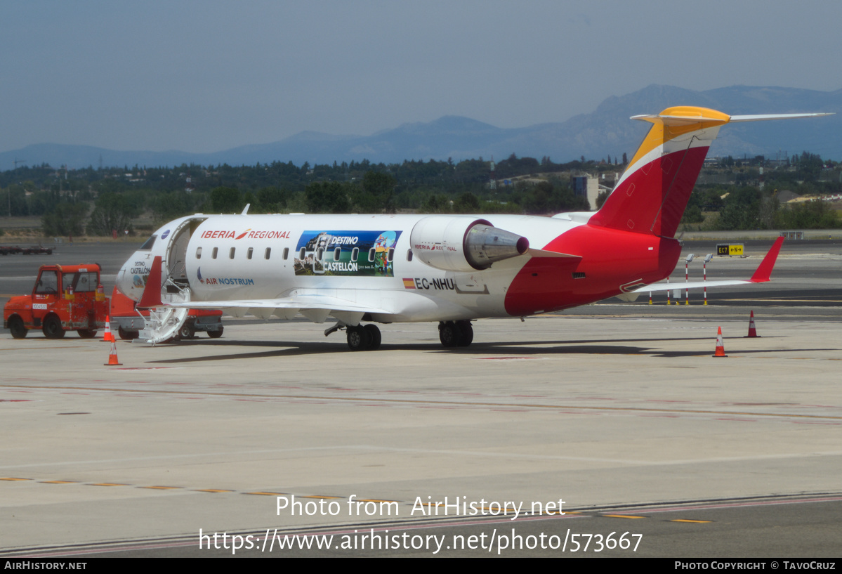 Aircraft Photo of EC-NHU | Bombardier CRJ-200ER (CL-600-2B19) | Iberia Regional | AirHistory.net #573667