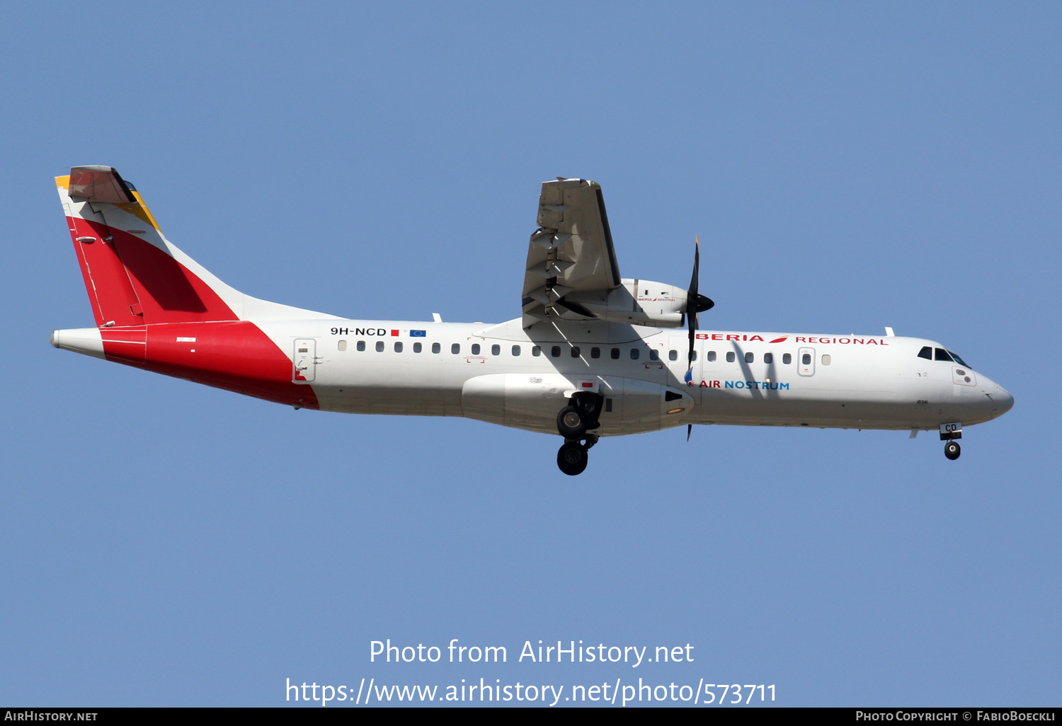 Aircraft Photo of 9H-NCD | ATR ATR-72-600 (ATR-72-212A) | Iberia Regional | AirHistory.net #573711