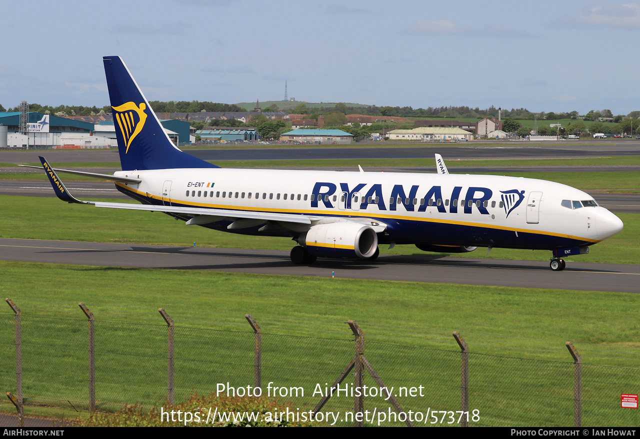 Aircraft Photo of EI-ENT | Boeing 737-8AS | Ryanair | AirHistory.net #573718