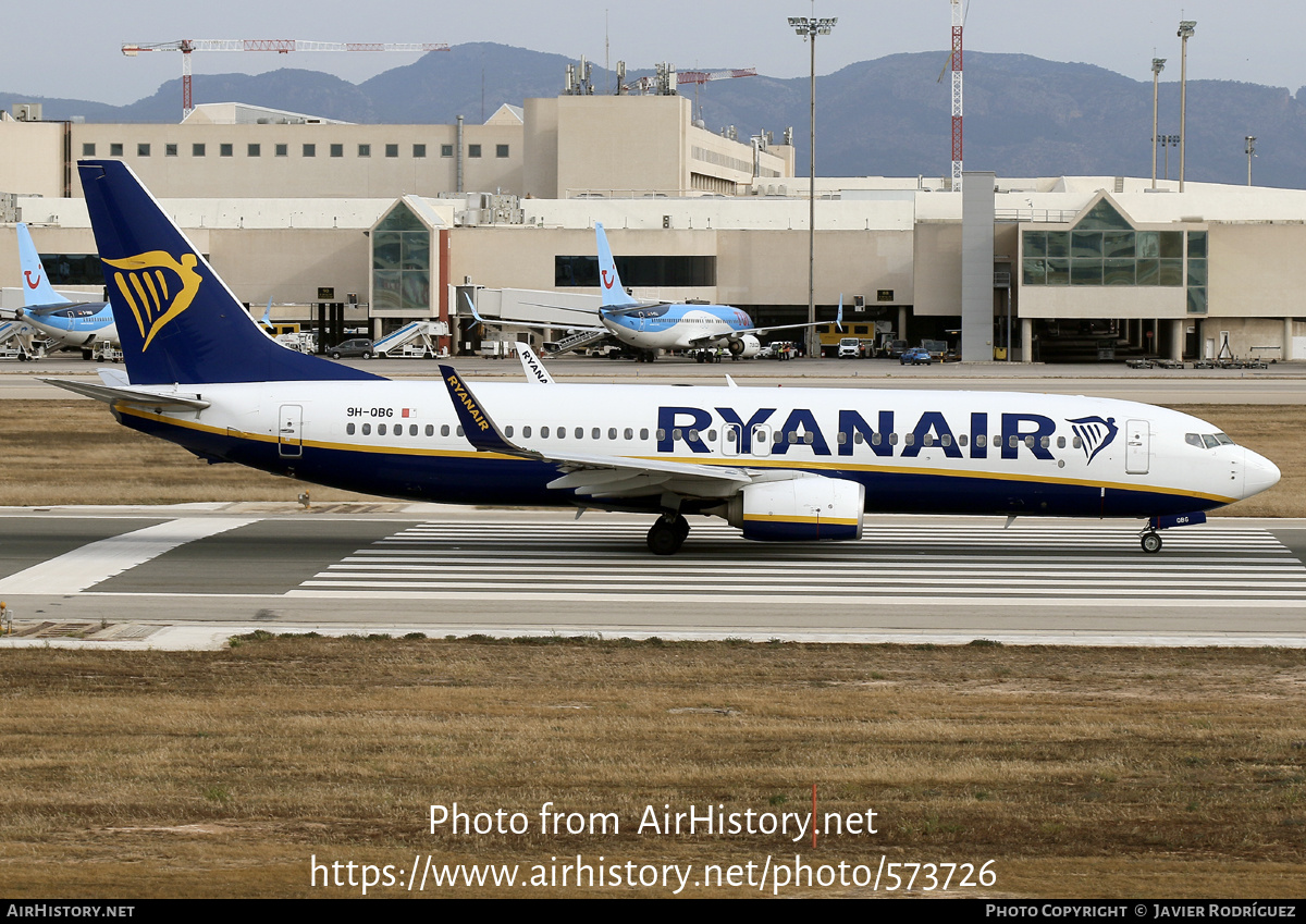 Aircraft Photo of 9H-QBG | Boeing 737-800 | Ryanair | AirHistory.net #573726