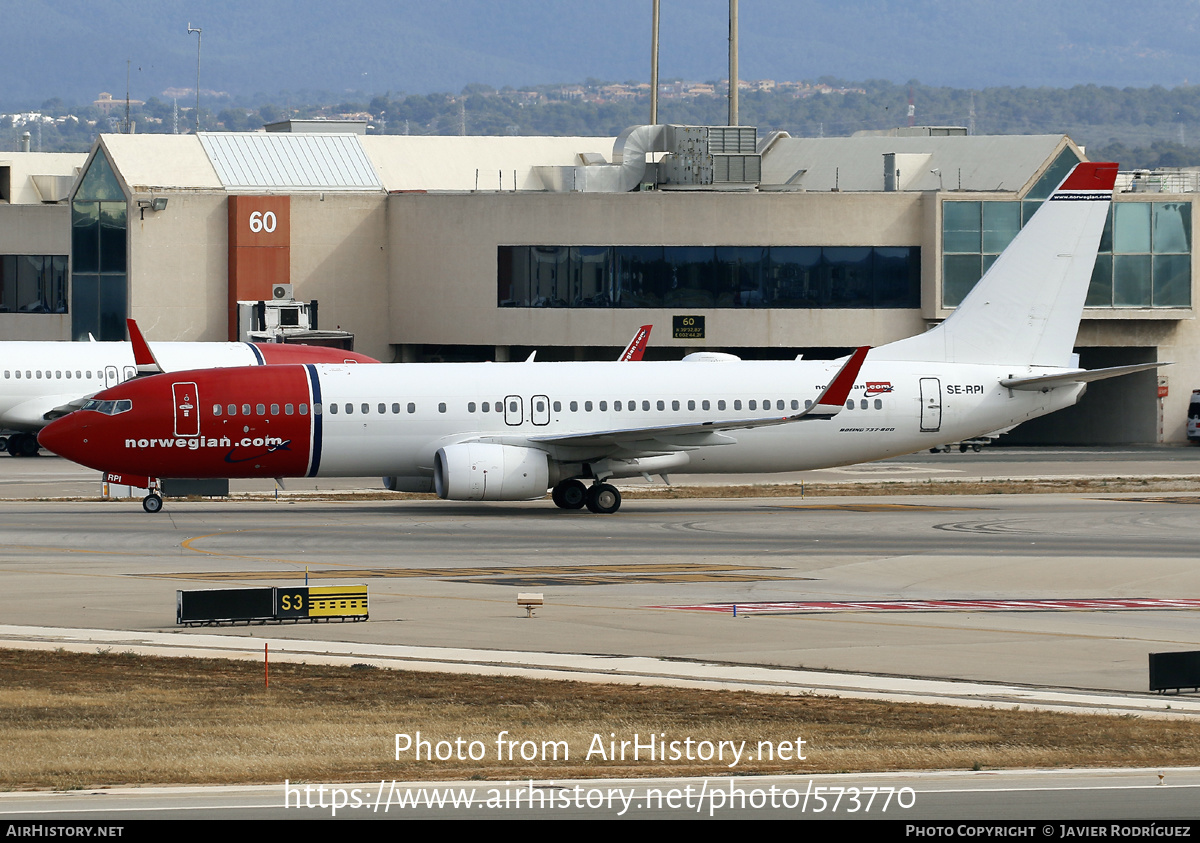 Aircraft Photo of SE-RPI | Boeing 737-8JP | Norwegian | AirHistory.net #573770