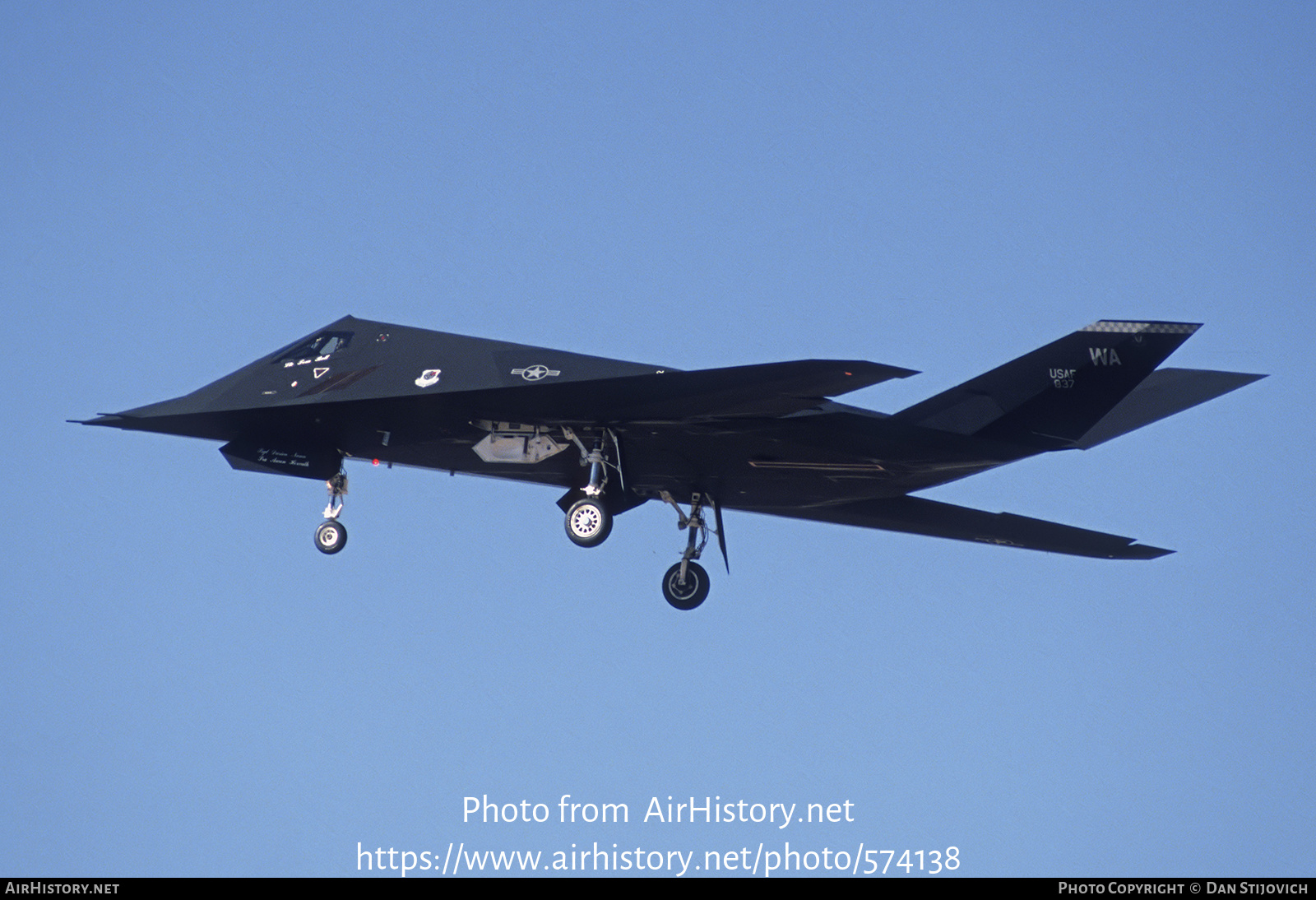 Aircraft Photo of 86-0837 / USAF837 | Lockheed F-117A Nighthawk | USA - Air Force | AirHistory.net #574138