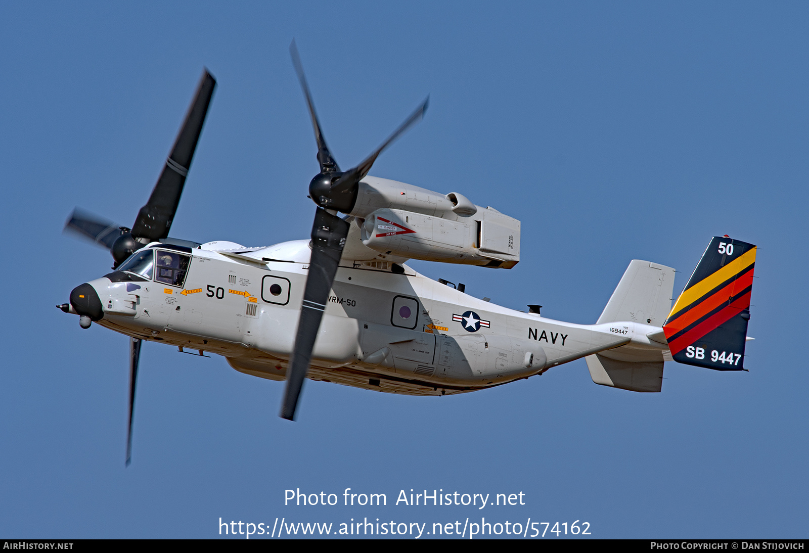 Aircraft Photo of 169447 / 9447 | Bell-Boeing CMV-22B Osprey | USA - Navy | AirHistory.net #574162