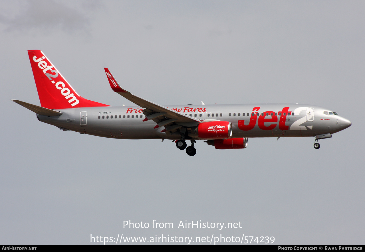 Aircraft Photo of G-DRTY | Boeing 737-8AS | Jet2 | AirHistory.net #574239