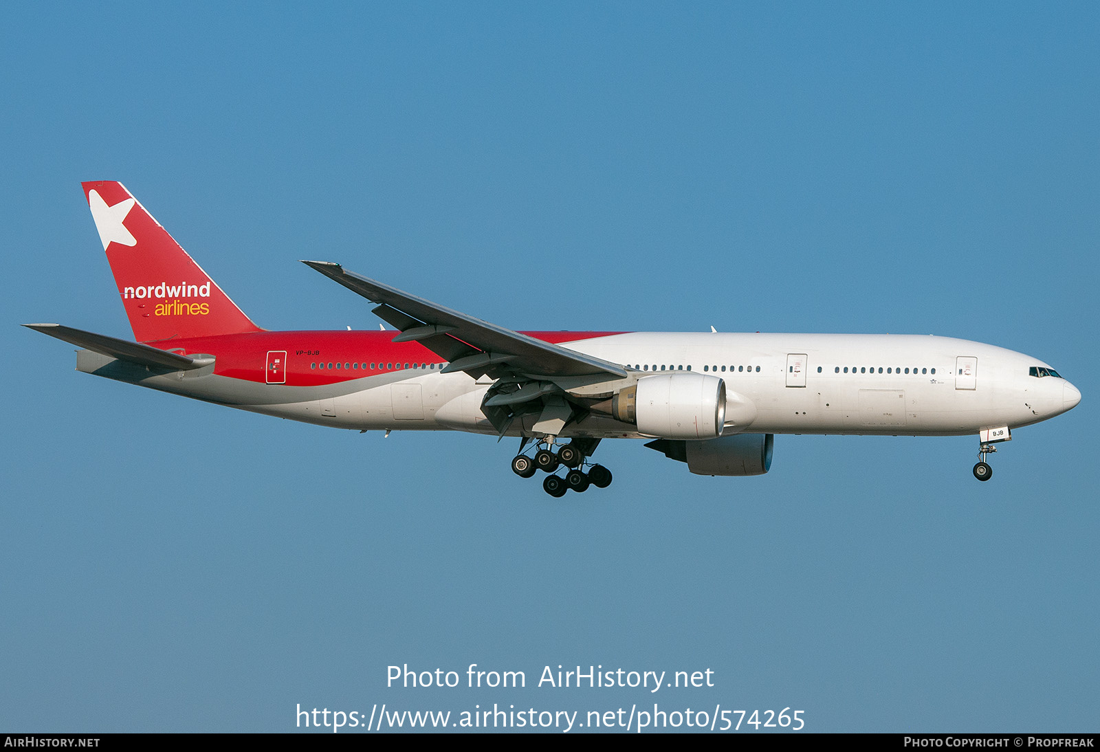 Aircraft Photo of VP-BJB | Boeing 777-21B/ER | Nordwind Airlines | AirHistory.net #574265