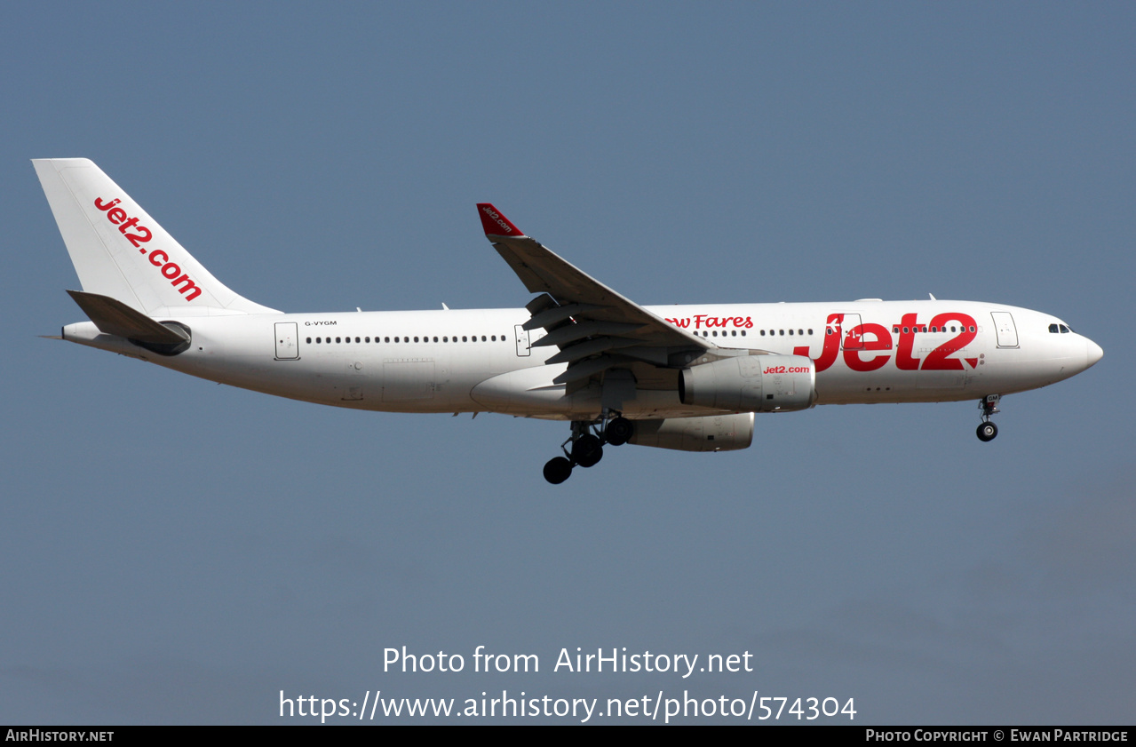 Aircraft Photo of G-VYGM | Airbus A330-243 | Jet2 | AirHistory.net #574304