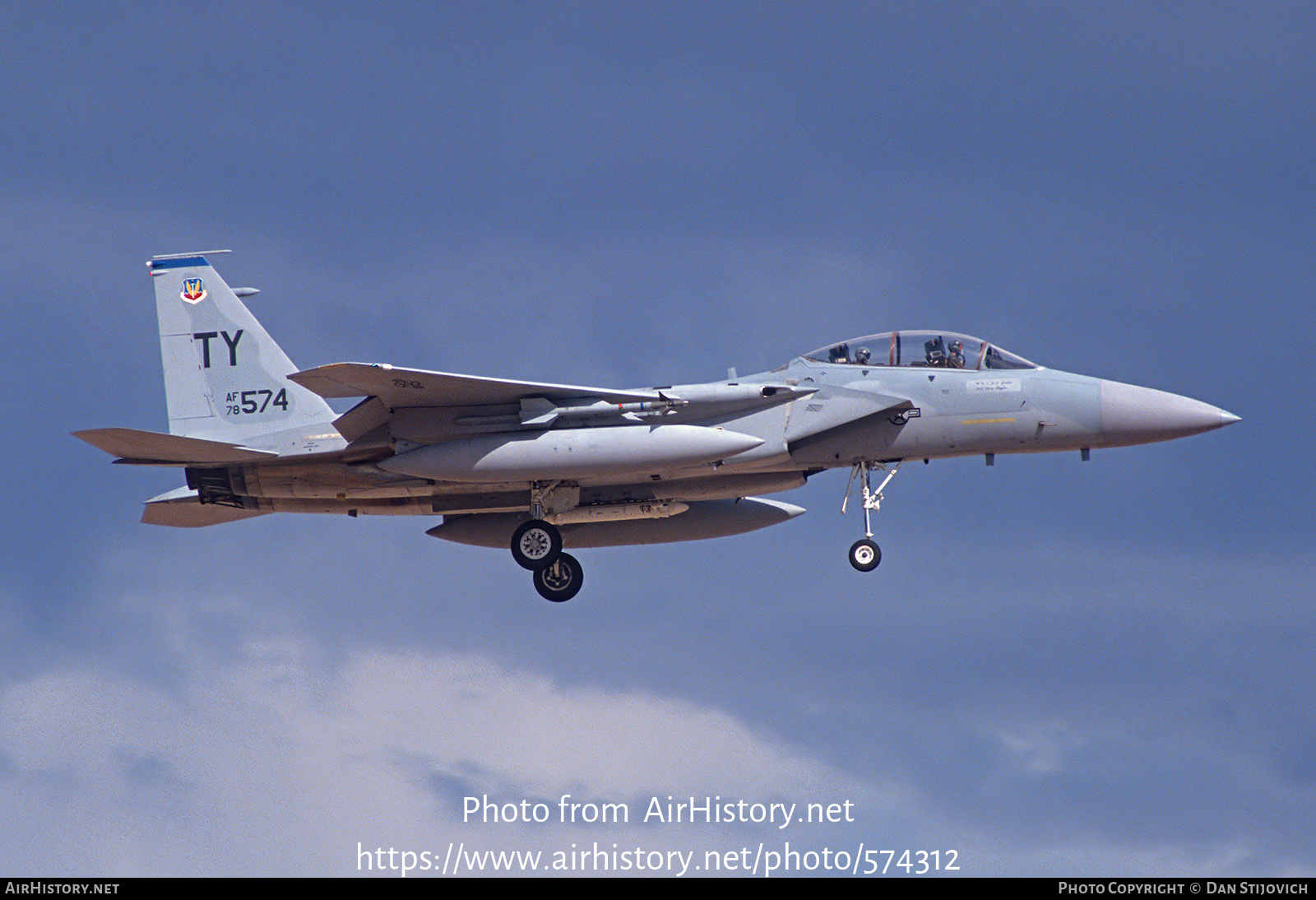 Aircraft Photo of 78-0574 / AF78-574 | McDonnell Douglas F-15D Eagle | USA - Air Force | AirHistory.net #574312