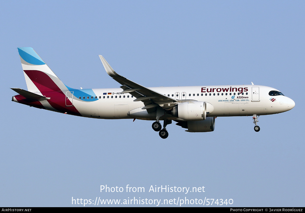 Aircraft Photo of D-AENH | Airbus A320-251N | Eurowings | AirHistory.net #574340