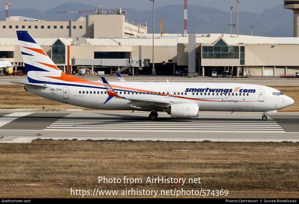 Aircraft Photo of OK-TVV | Boeing 737-86N | Smartwings | AirHistory.net #574369