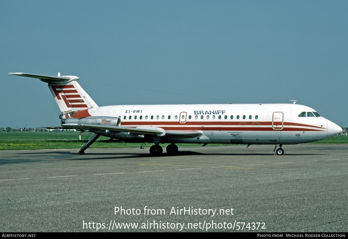 Aircraft Photo of EI-BWI | BAC 111-201AC One-Eleven | Braniff | AirHistory.net #574372